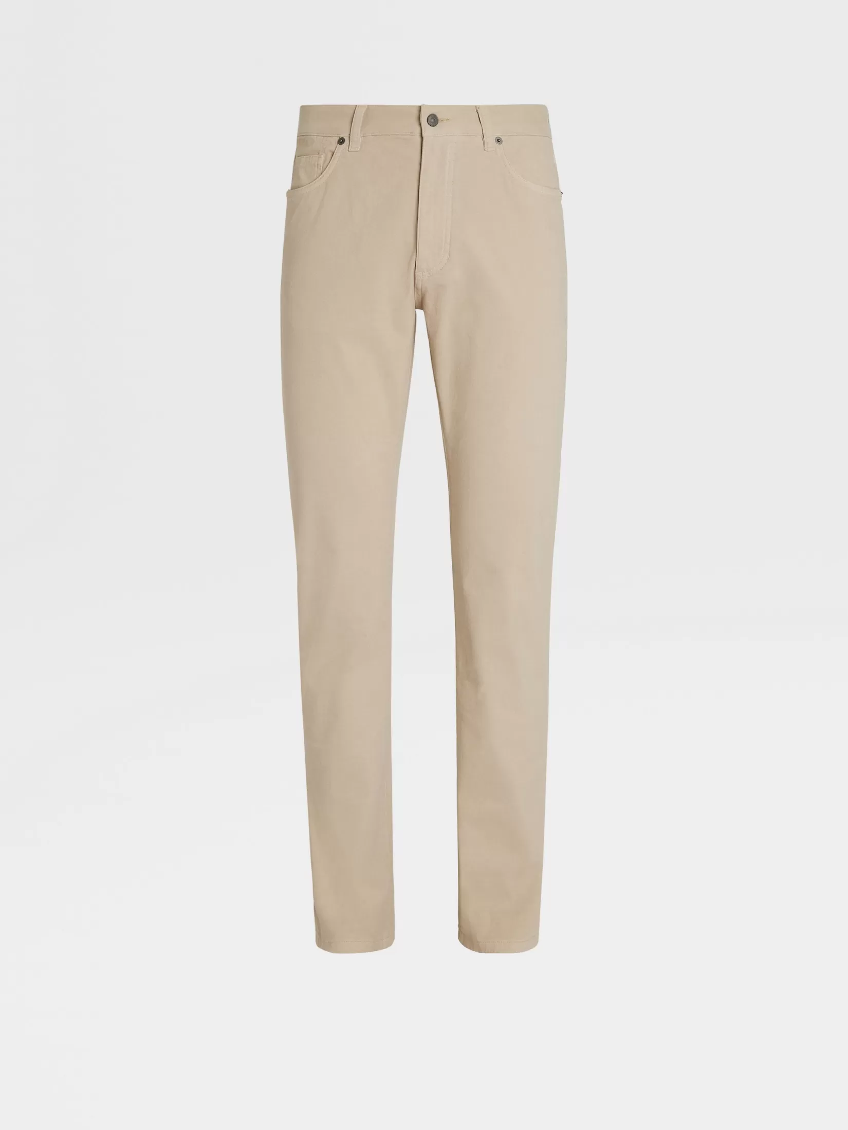 ZEGNA Jeans<Stretch Cotton Roccia Jeans Beige