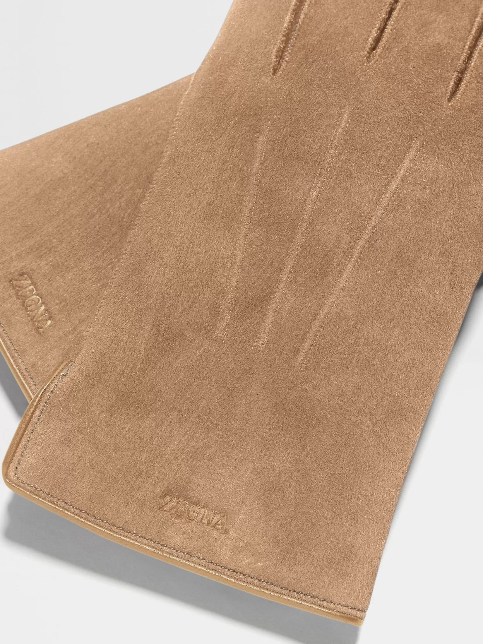 ZEGNA Soft Accessories | Gloves, Scarves And Hats<Suede Gloves Beige