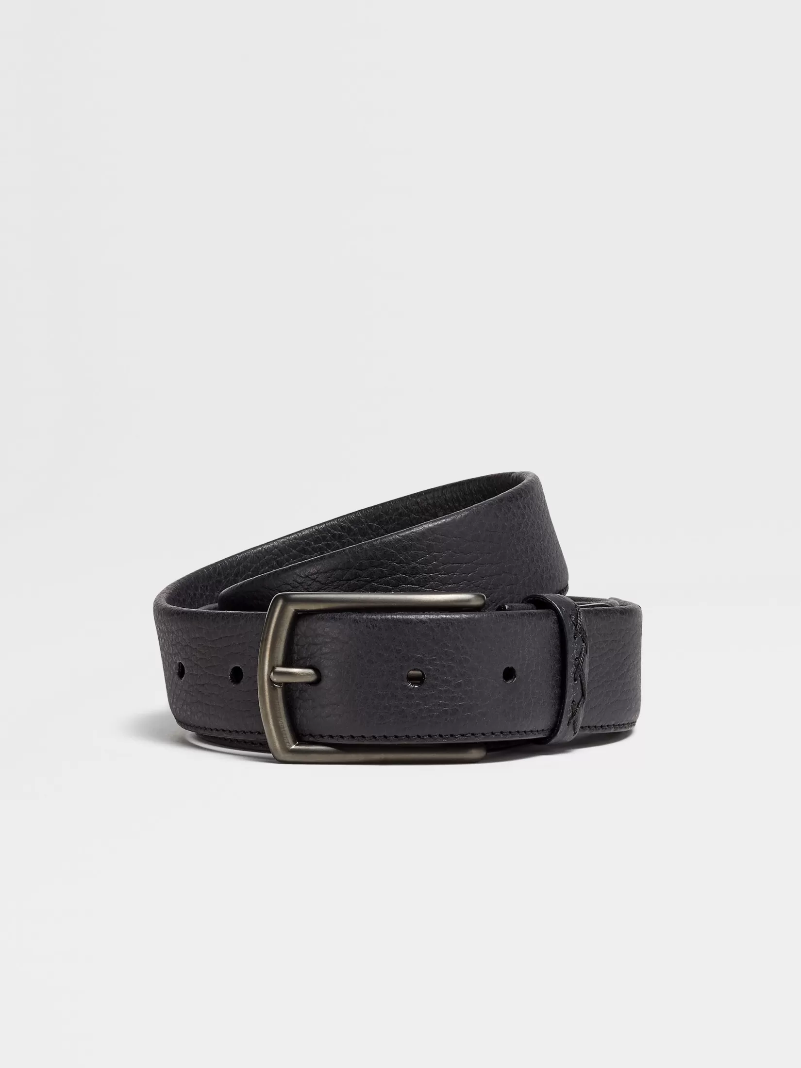 ZEGNA Belts<Leather Belt Black