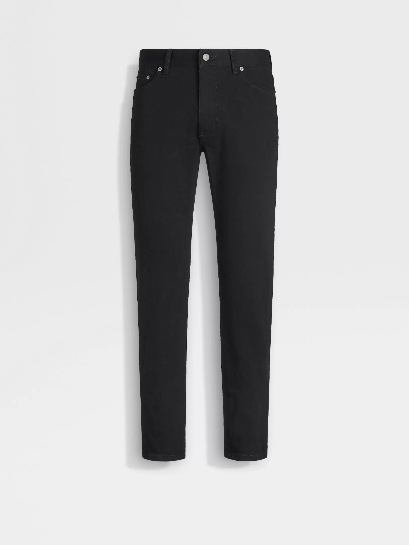 ZEGNA Jeans<Rinse-washed Stretch Cotton Roccia Jeans Black