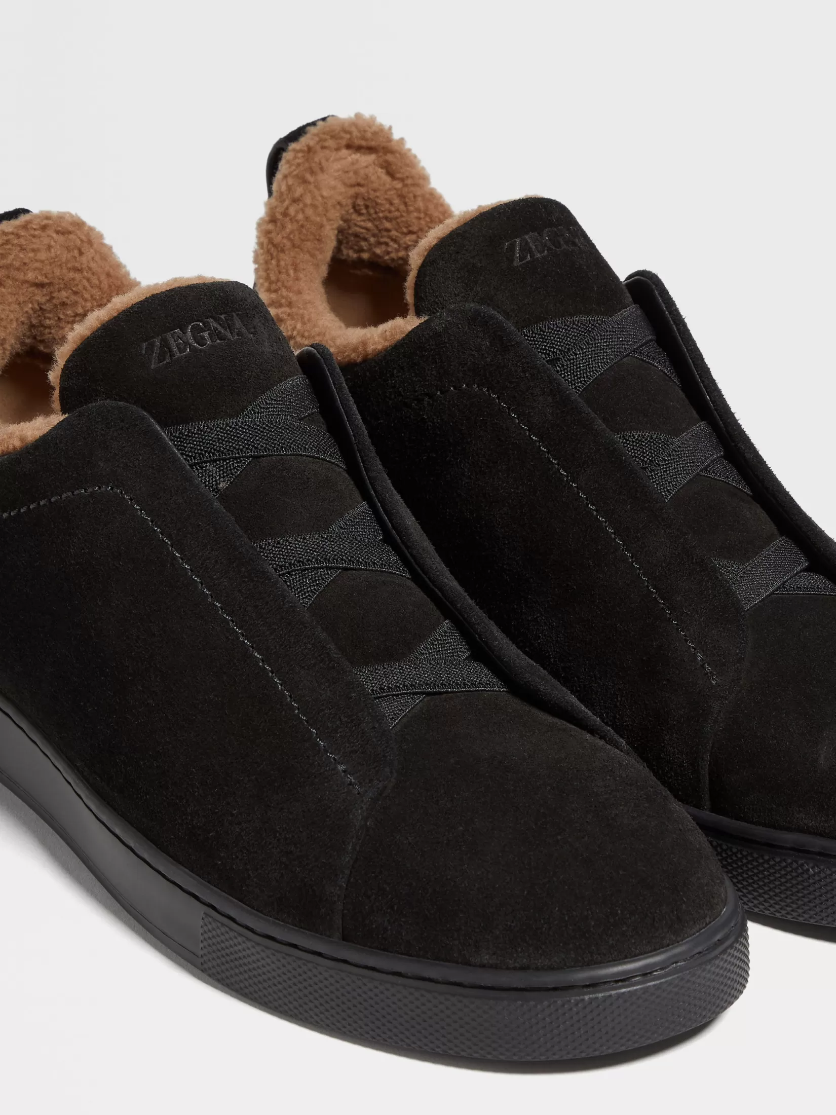 ZEGNA Sneakers<Suede Triple Stitch™ Sneakers Black