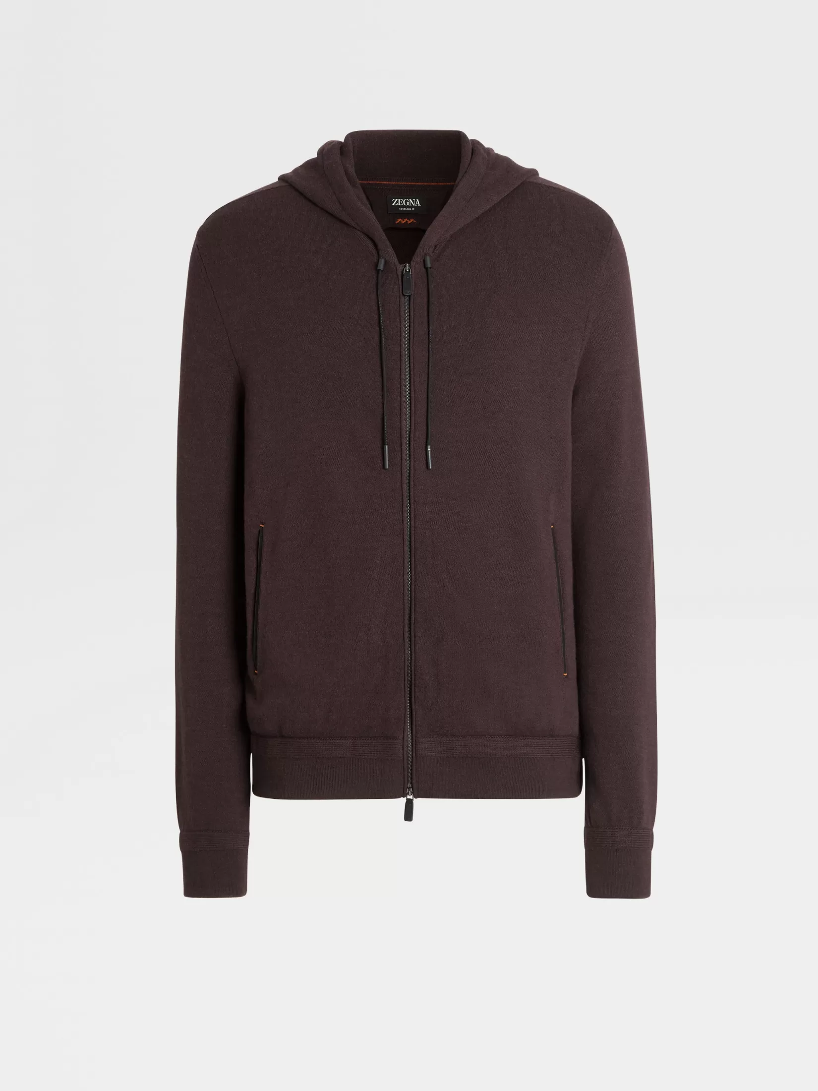 ZEGNA Joggers And Sweatshirts | Sweaters<12milmil12 Wool Full Zip Hoodie Burgundy