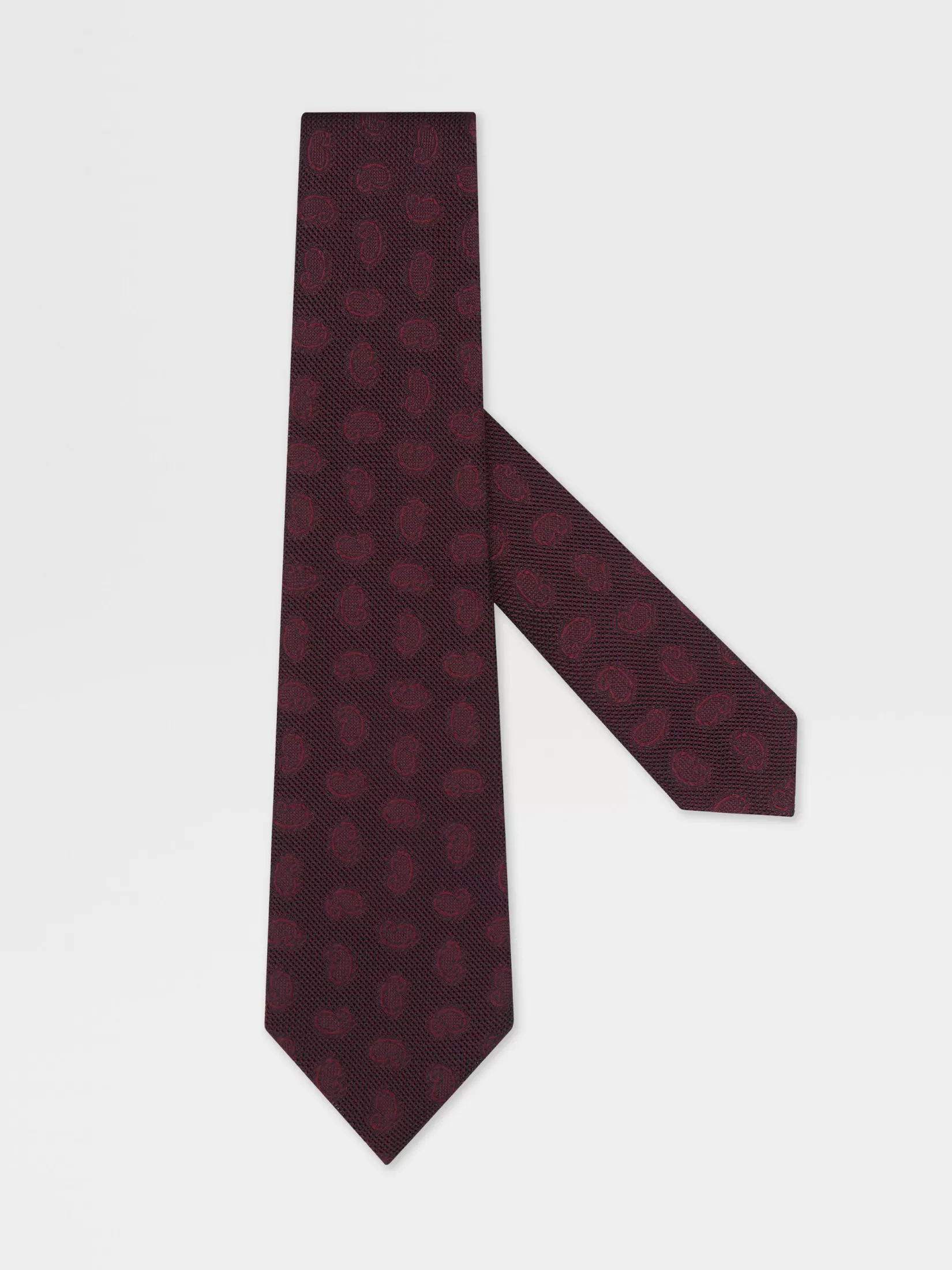 ZEGNA Ties And Bow Ties<Silk Tie Burgundy