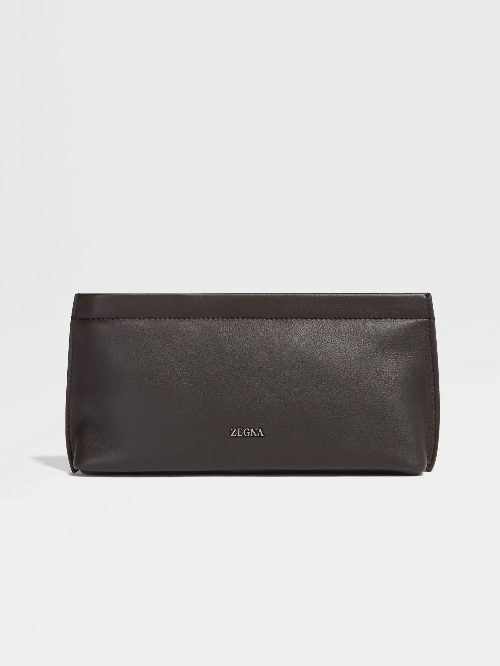 ZEGNA Small Gifts | Travel In Style<Dark Brown SECONDSKIN Clutch DarkBrown