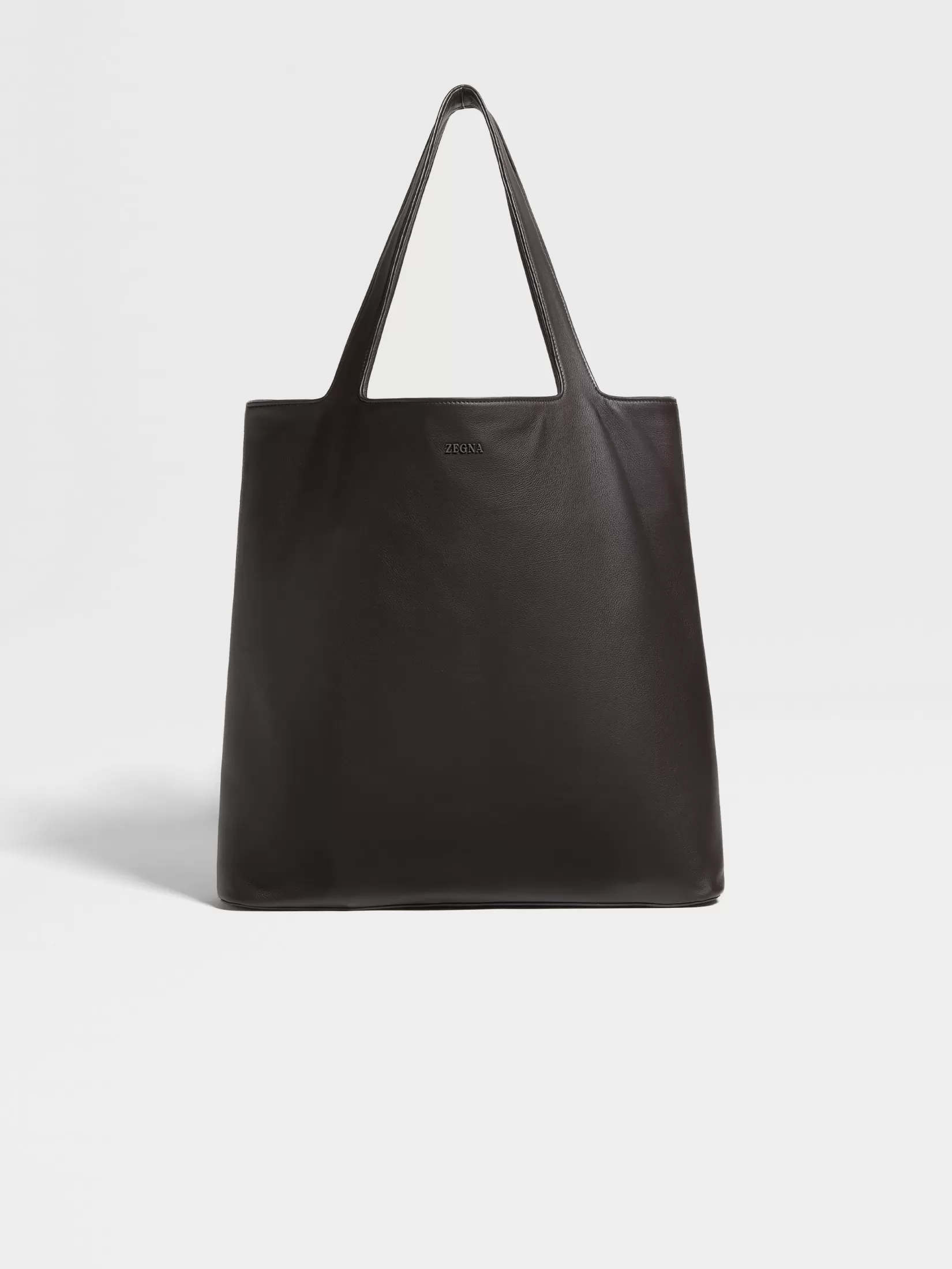 ZEGNA Travel In Style | Bags And Wallets<Dark Brown SECONDSKIN Tote Bag DarkBrown