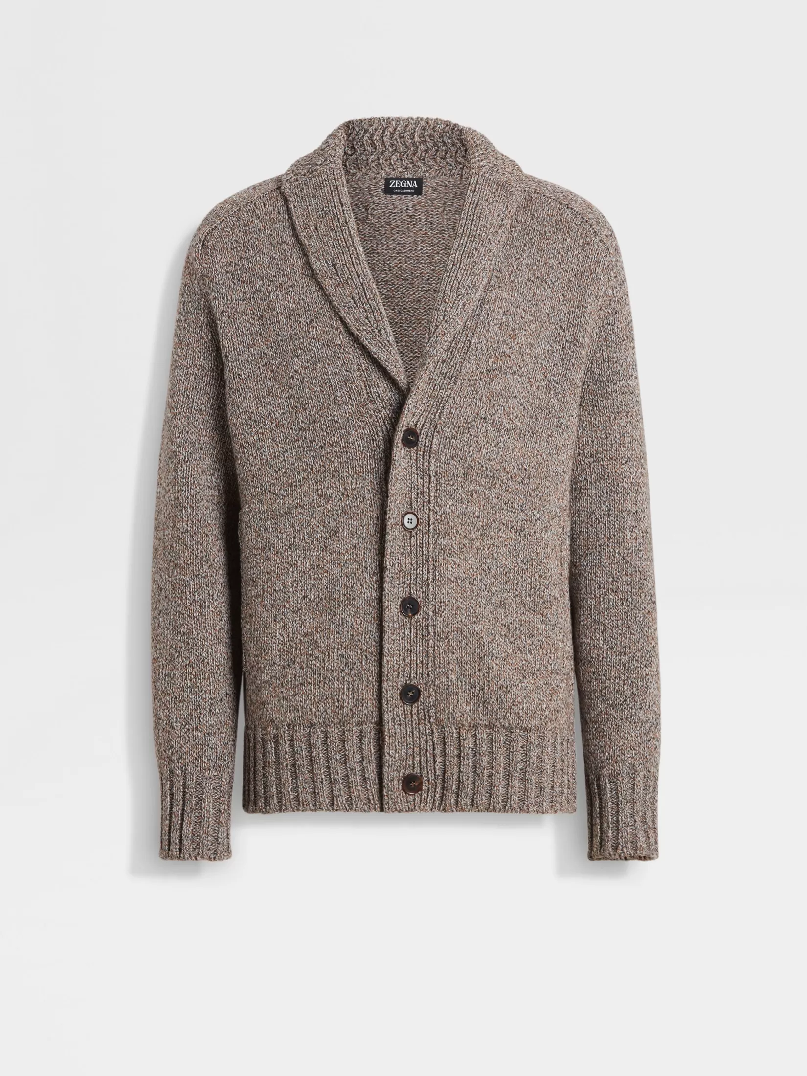 ZEGNA Travel In Style | Sweaters<Dark Foliage and Taupe Oasi Cashmere Cardigan DarkFoliage/Taupe