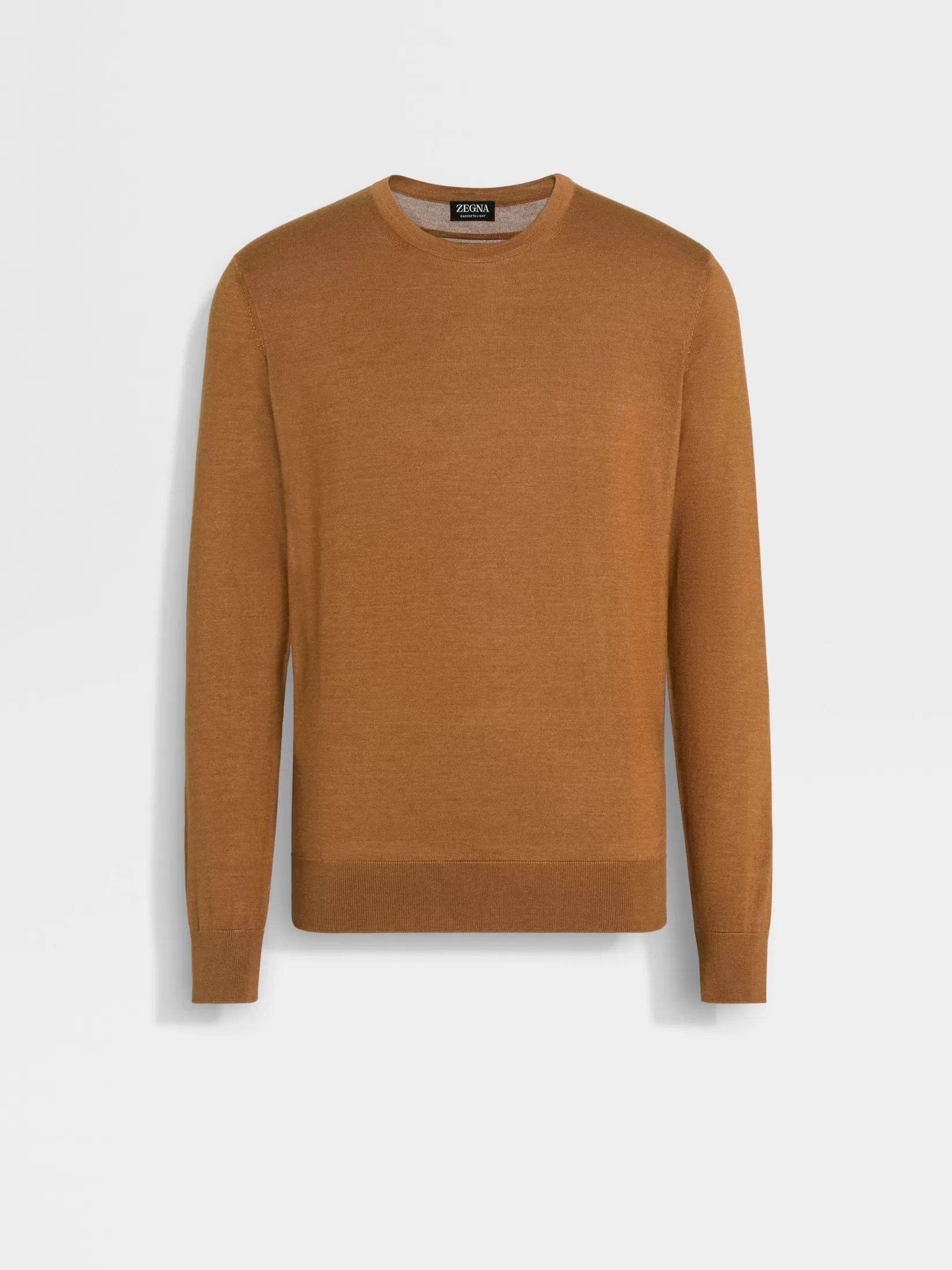 ZEGNA Sweaters<Dark Foliage Mélange Cashseta Crewneck DarkFoliageMélange