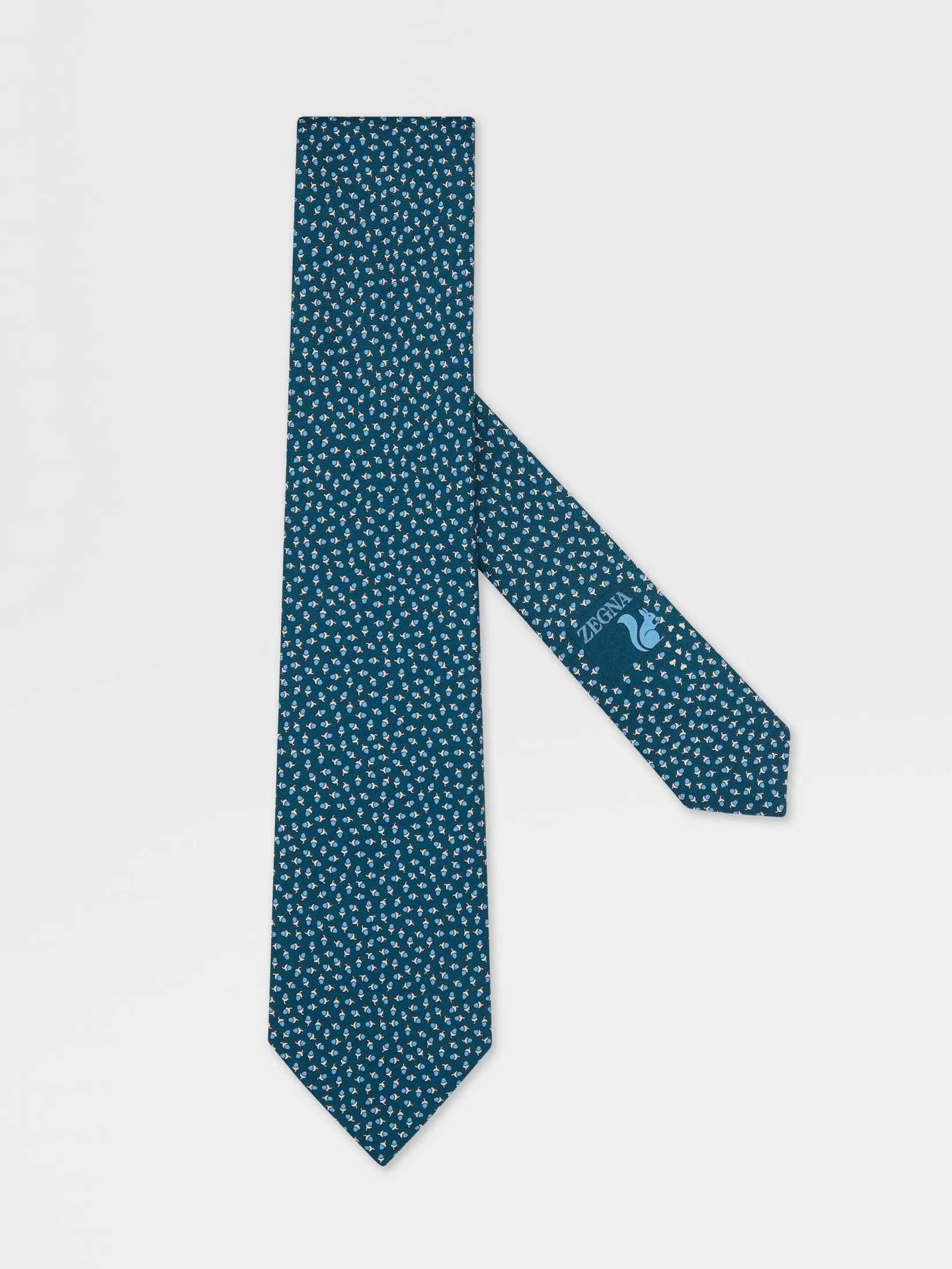 ZEGNA Ties And Bow Ties<Dark Green Silk Tie DarkGreen