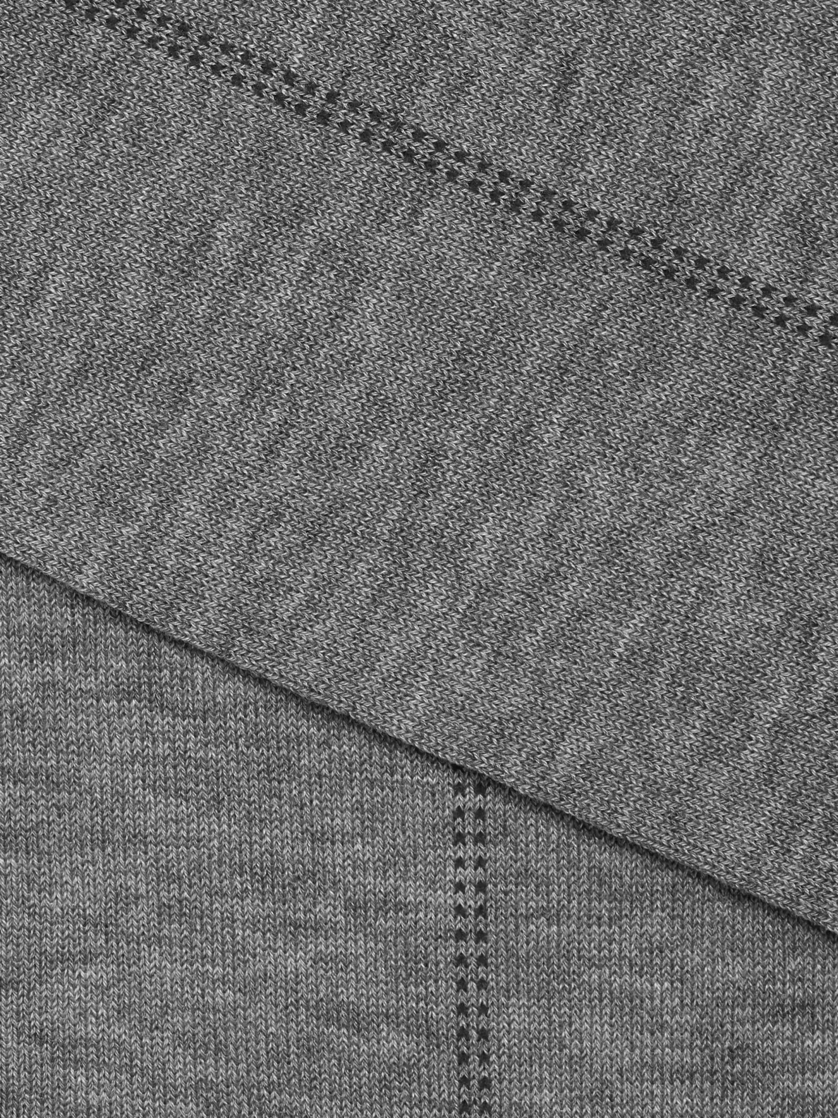 ZEGNA Underwear And Socks | Underwear And Socks<Grey Mélange Cotton Blend Socks GreyMélange