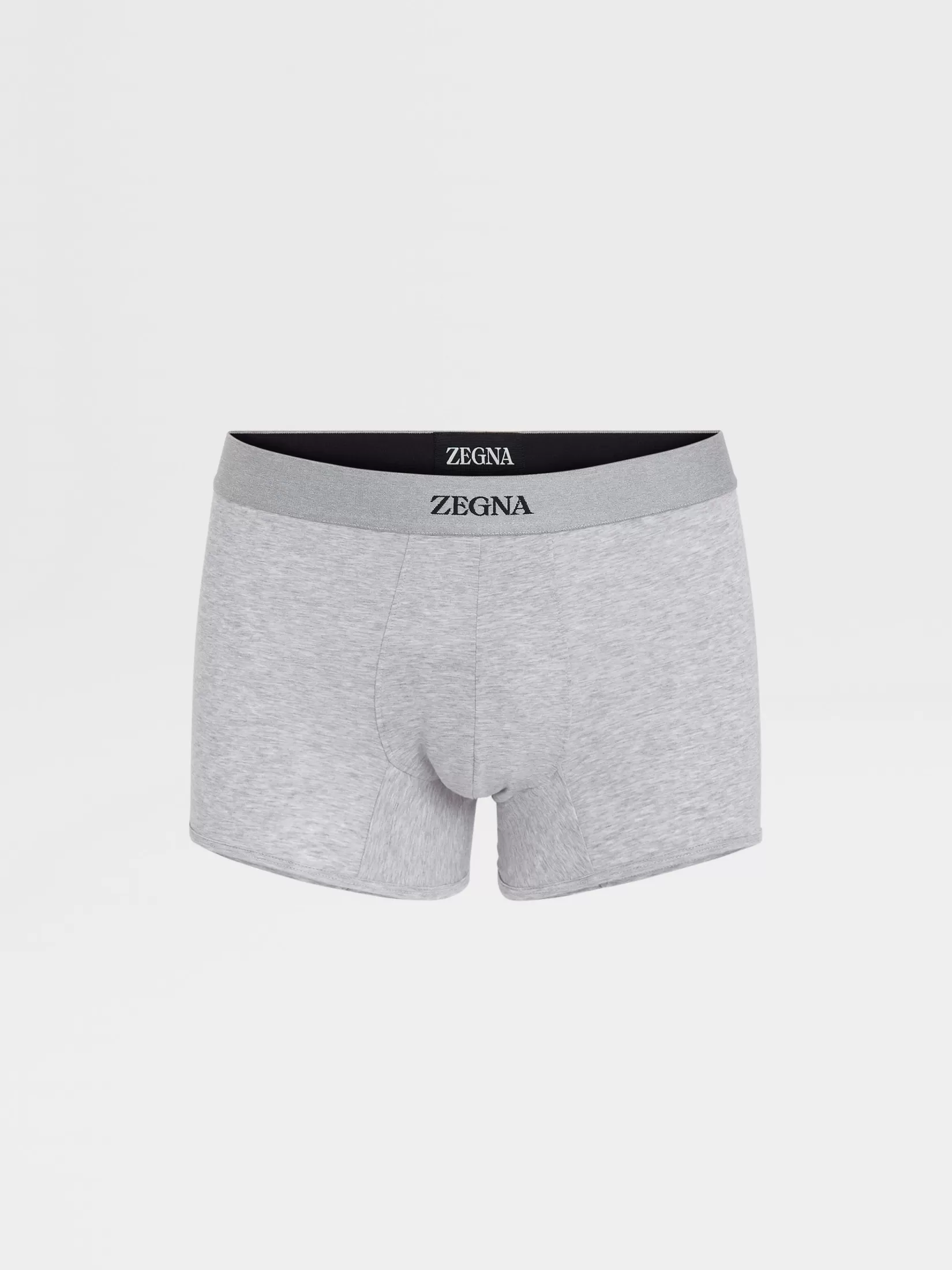 ZEGNA Underwear And Socks | Underwear And Socks<Grey Mélange Cotton Trunks GreyMélange