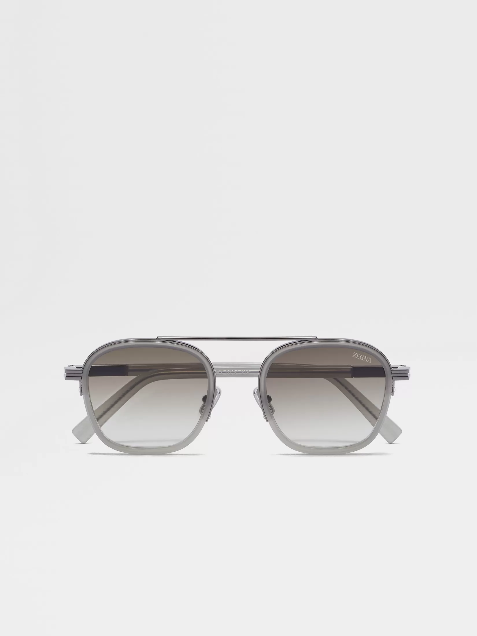 ZEGNA Small Gifts | Travel In Style<Orizzonte I Acetate and Metal Sunglasses Grey