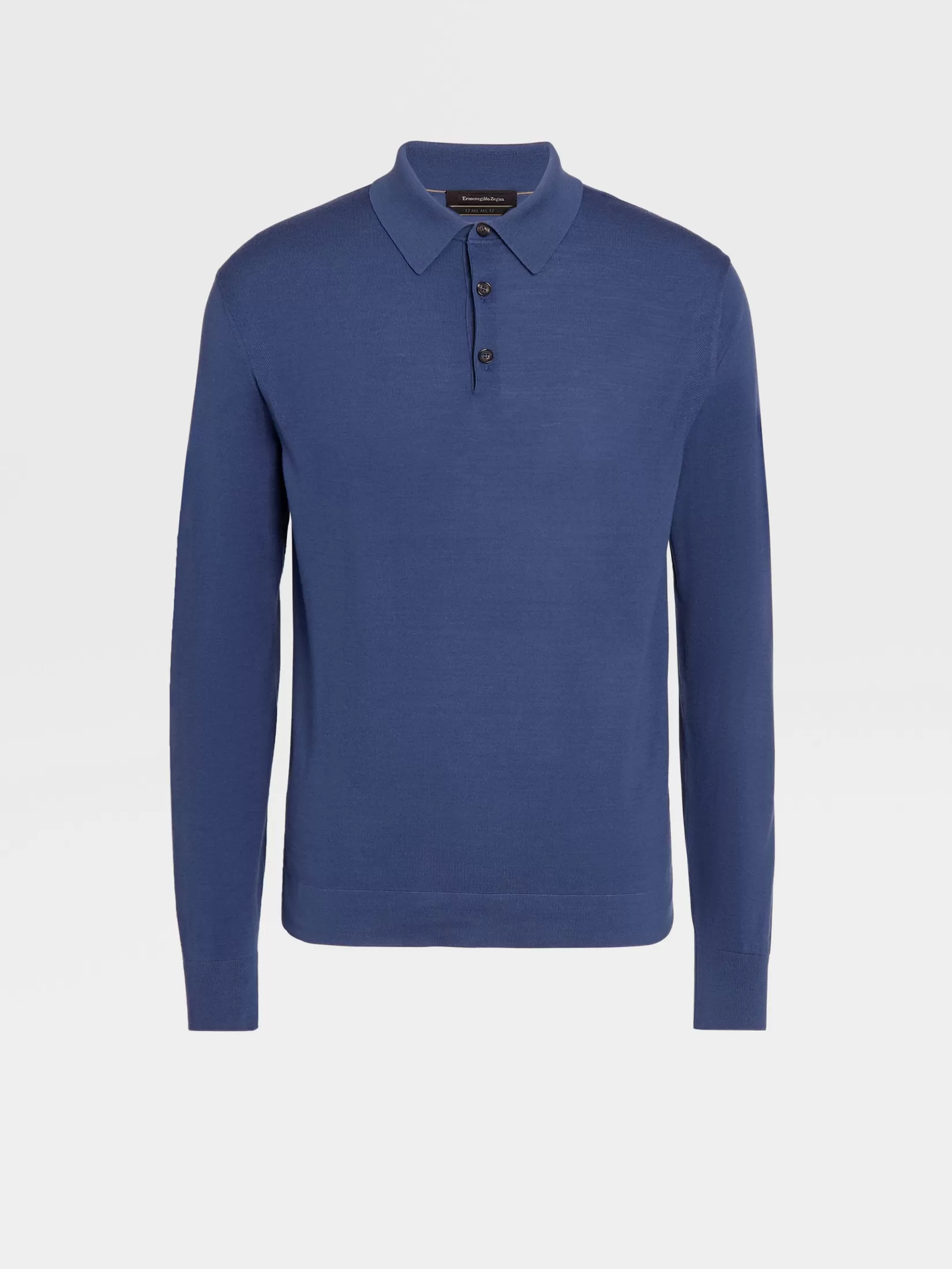 ZEGNA Polo Shirts | Sweaters<Light Blue 12milmil12 Wool Polo Shirt LightBlue