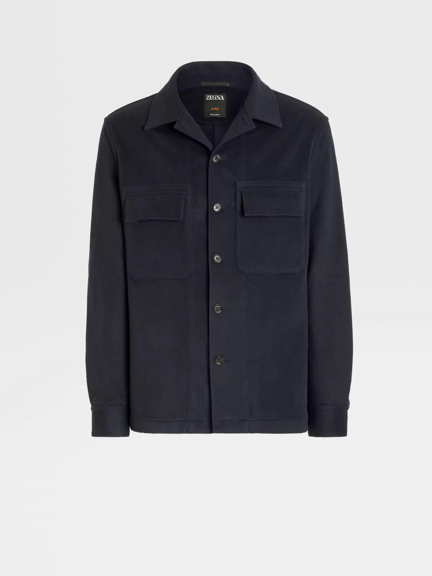 ZEGNA Overshirts And Chore Jackets<12milmil12 Wool Overshirt NavyBlue