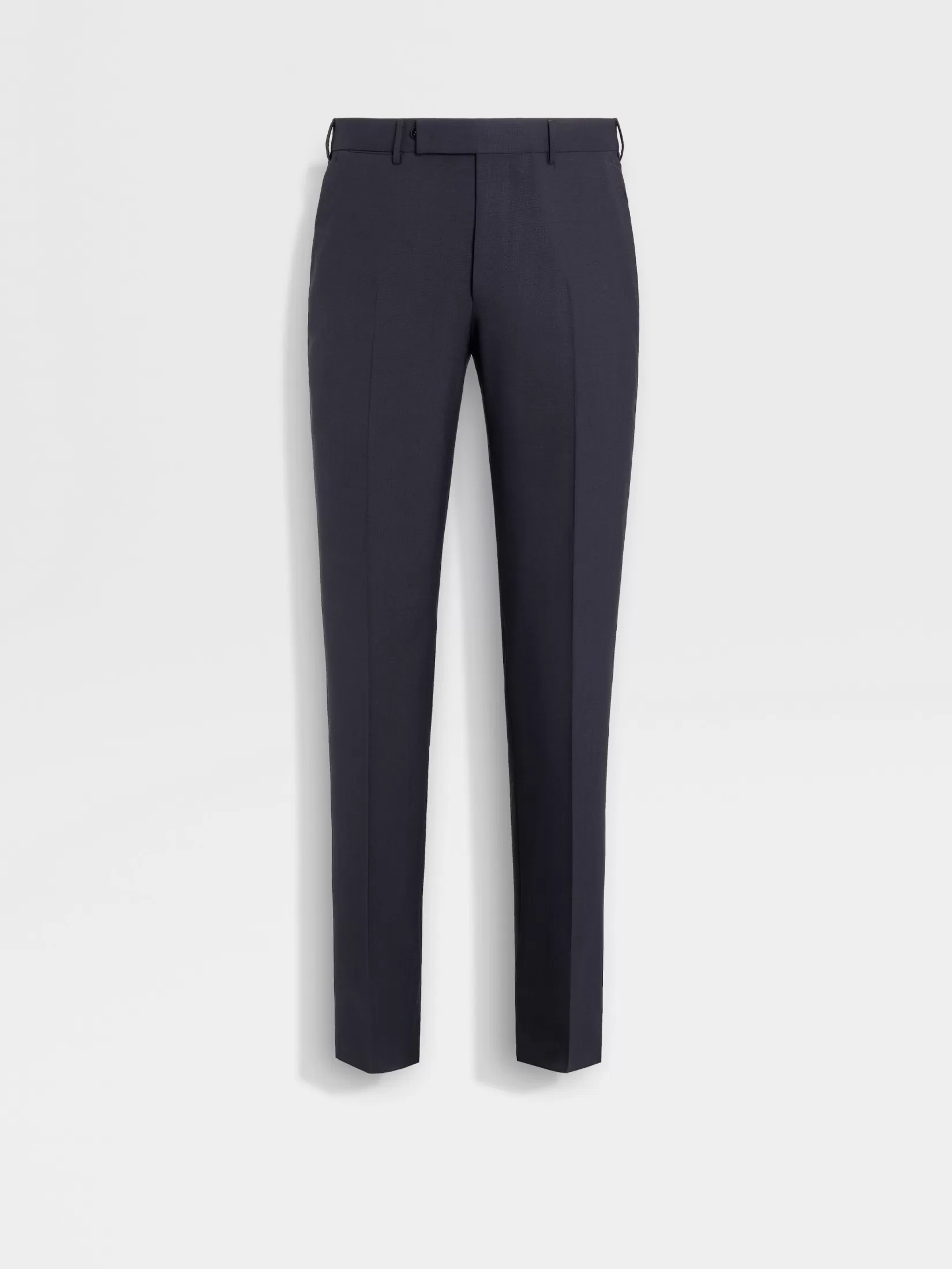 ZEGNA Pants<Navy Blue High Performance™ Wool Pants NavyBlue