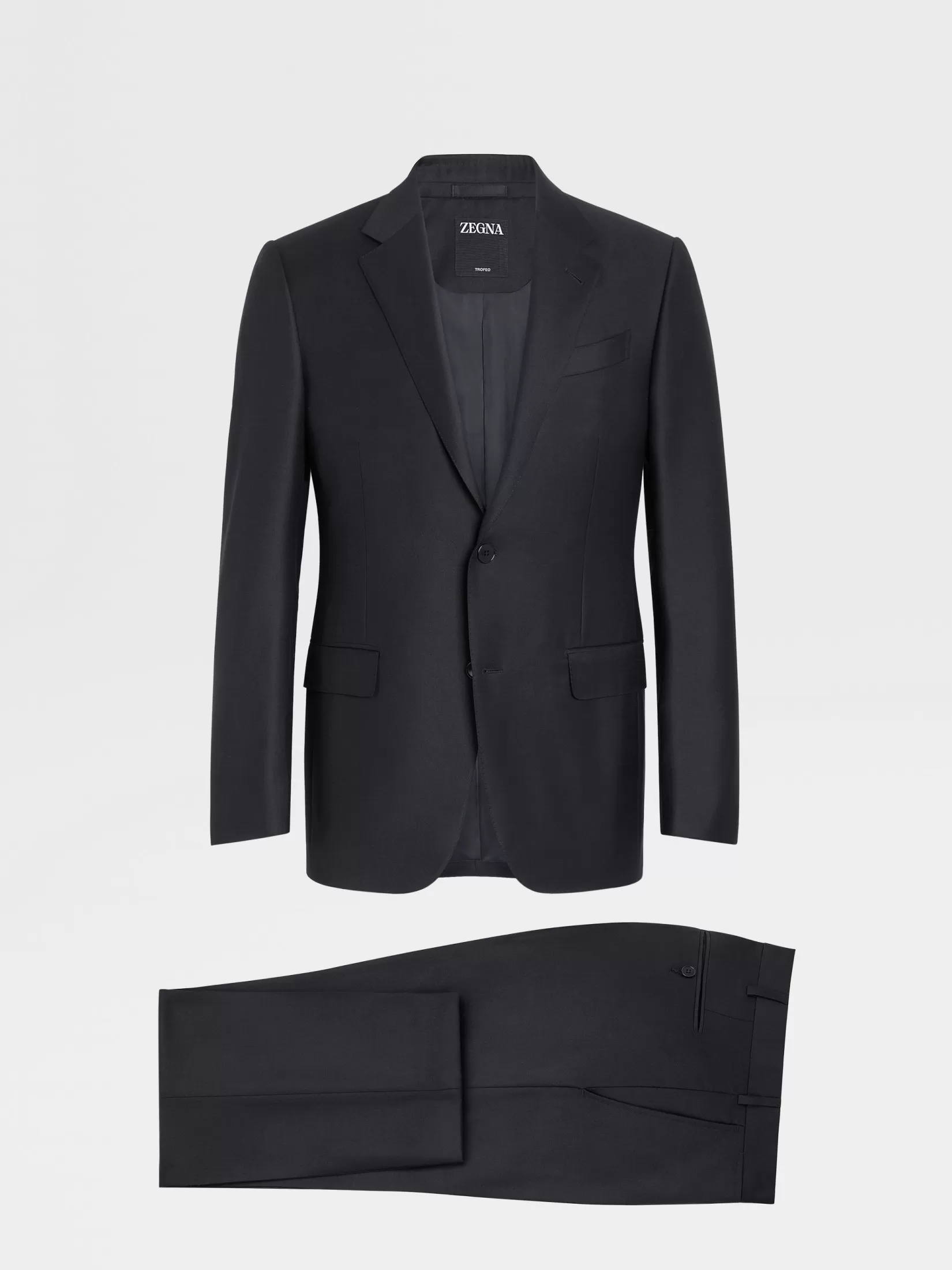 ZEGNA Suits<Navy Blue Trofeo™ Wool Suit NavyBlue
