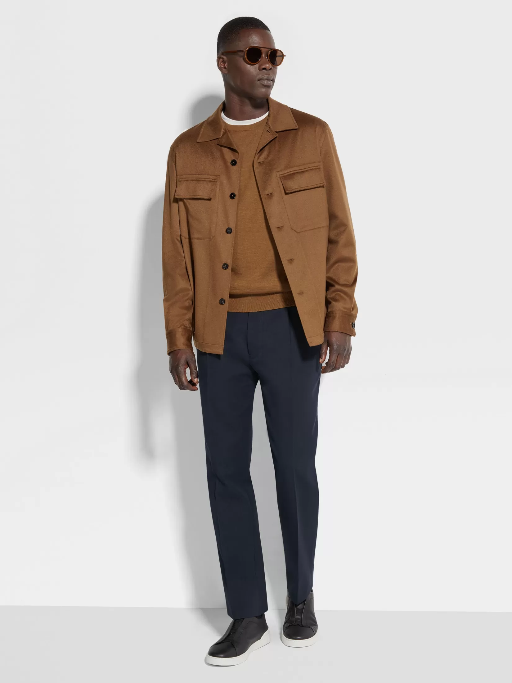 ZEGNA Overshirts And Chore Jackets<Oasi Cashmere Alba Overshirt DarkFoliage