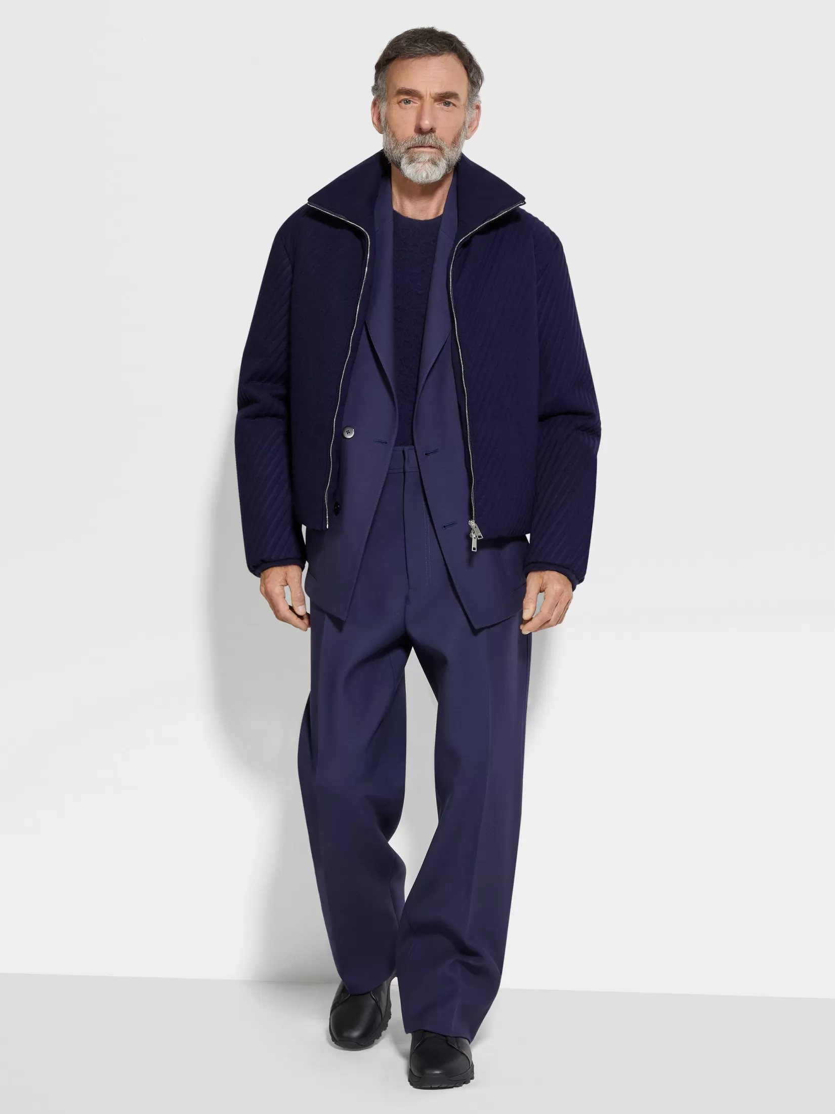 ZEGNA Travel In Style | Jackets And Coats<Oasi Cashmere Blouson InkBlue
