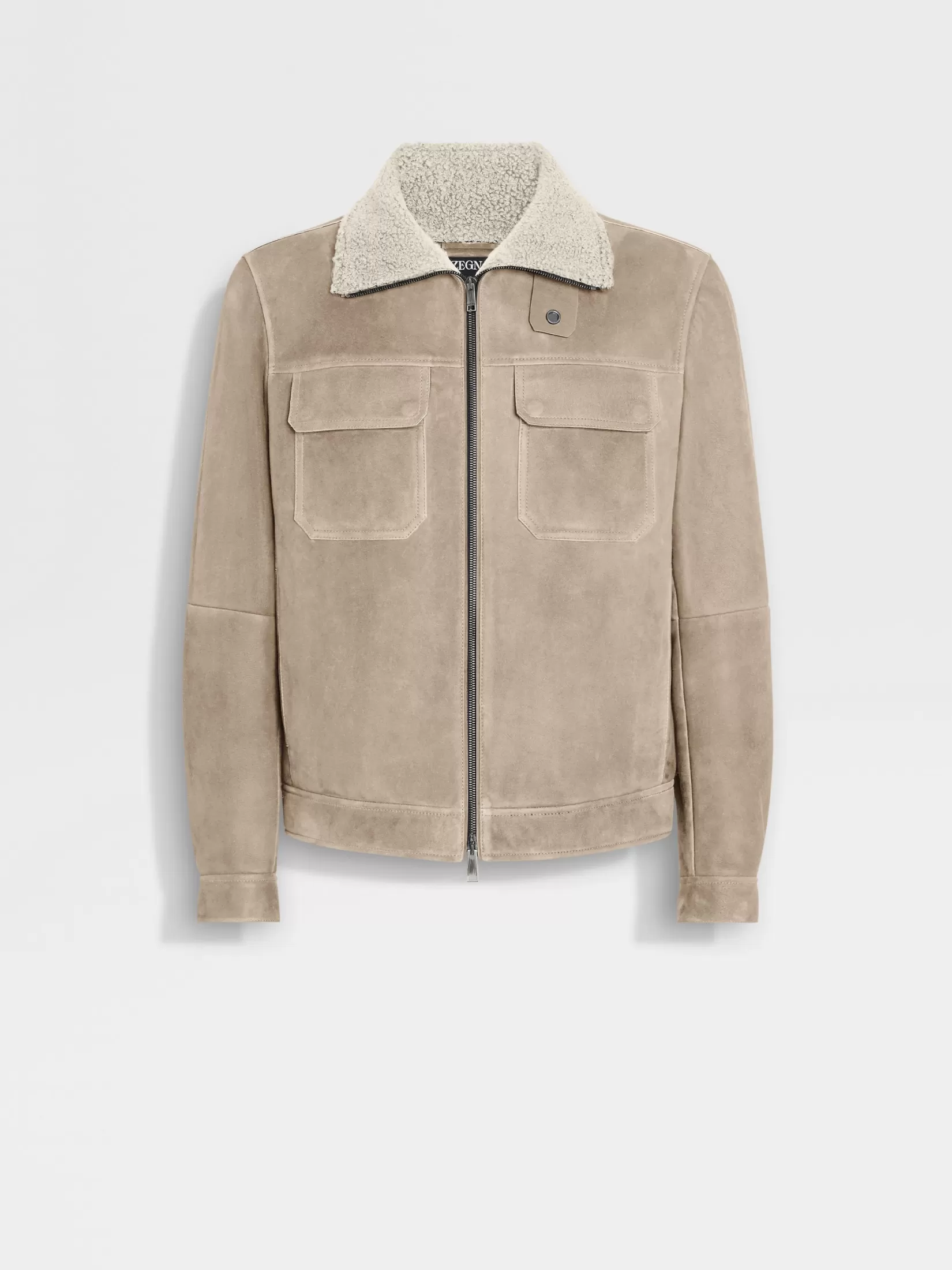 ZEGNA Travel In Style | Jackets And Coats<Shearling Wool Blouson LightTaupe